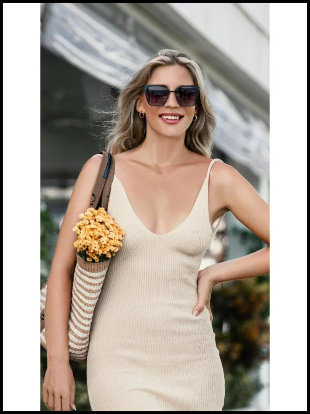 Cateye Sunglasses for Women Oversized Metal Frame UV400 Non-Polarized with